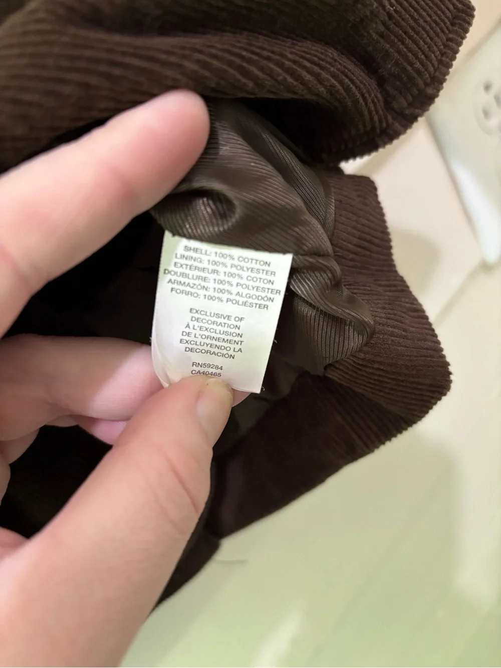 The Children’s Place Boys Brown Corduroy 3 Button Blazer Jacket Size 5
